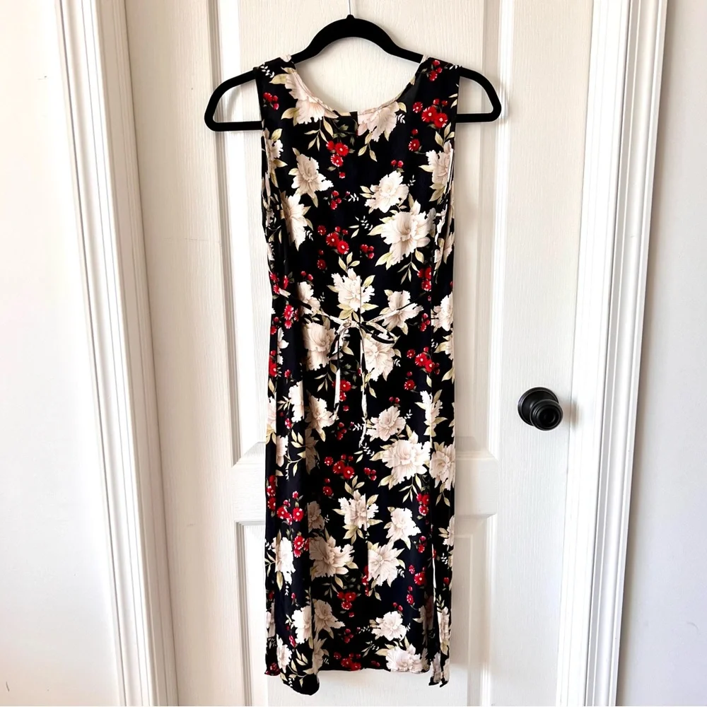Vintage R&K ORIGINALS Petite Sleeveless Floral Belted Midi Dress—SZ. 10P - Picture 14 of 14
